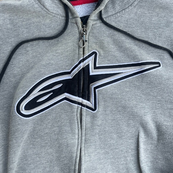 Vintage Rare Alpinestars Black and White Logo Tag with boxy fit - Picture 3 of 7